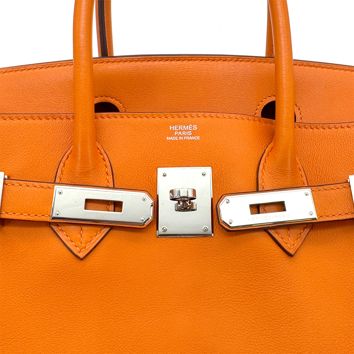 HERMES BIRKIN 30 ORANGE SWIFT HAND BAG □L SHW 90274414