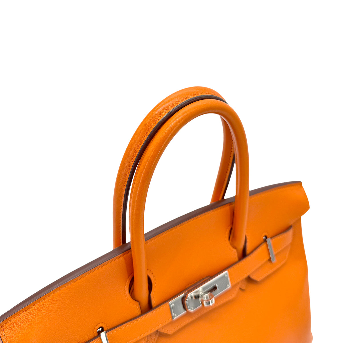 HERMES BIRKIN 30 ORANGE SWIFT HAND BAG □L SHW 90274414