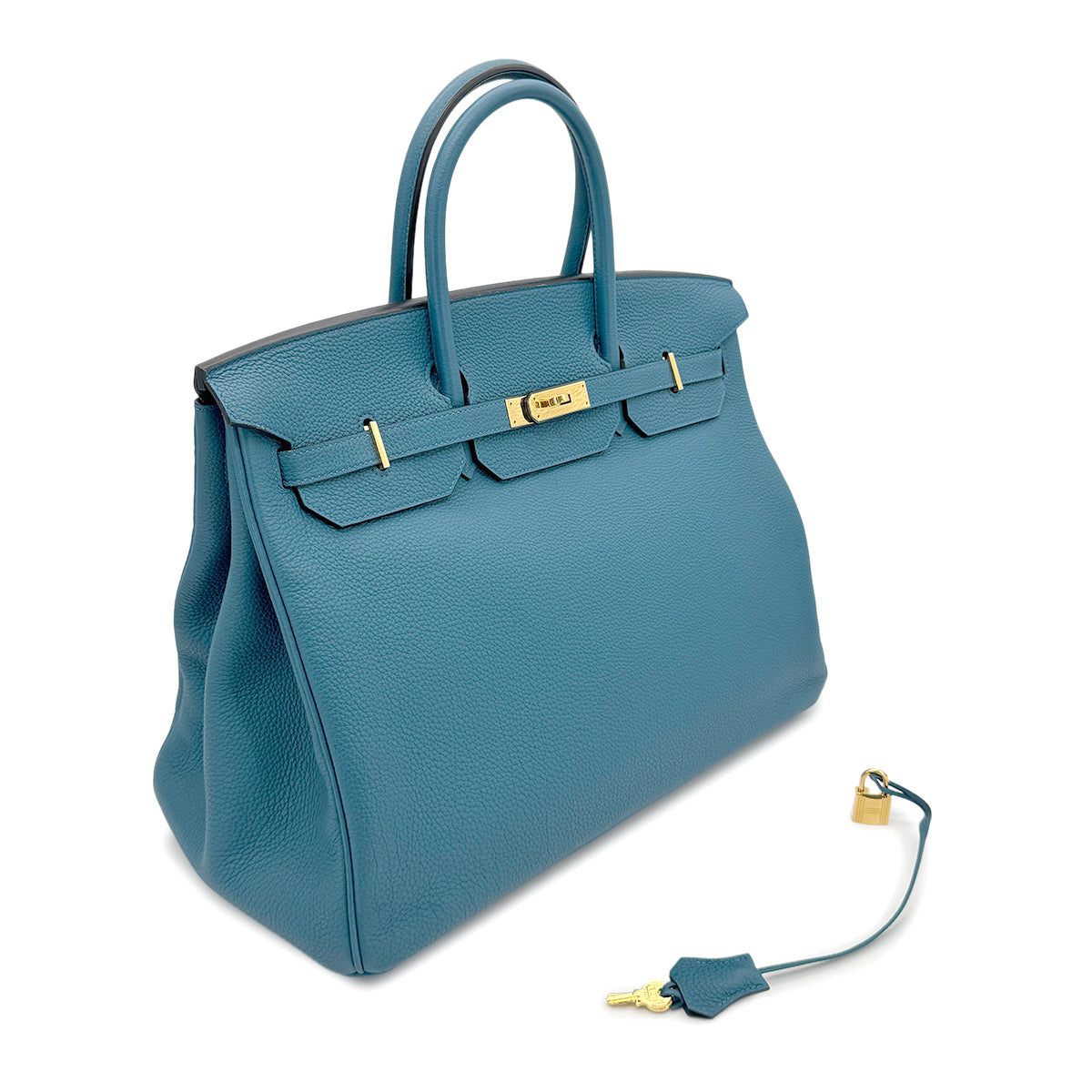 HERMES BIRKIN 40 COBALT TOGO HAND BAG X GHW 90274415