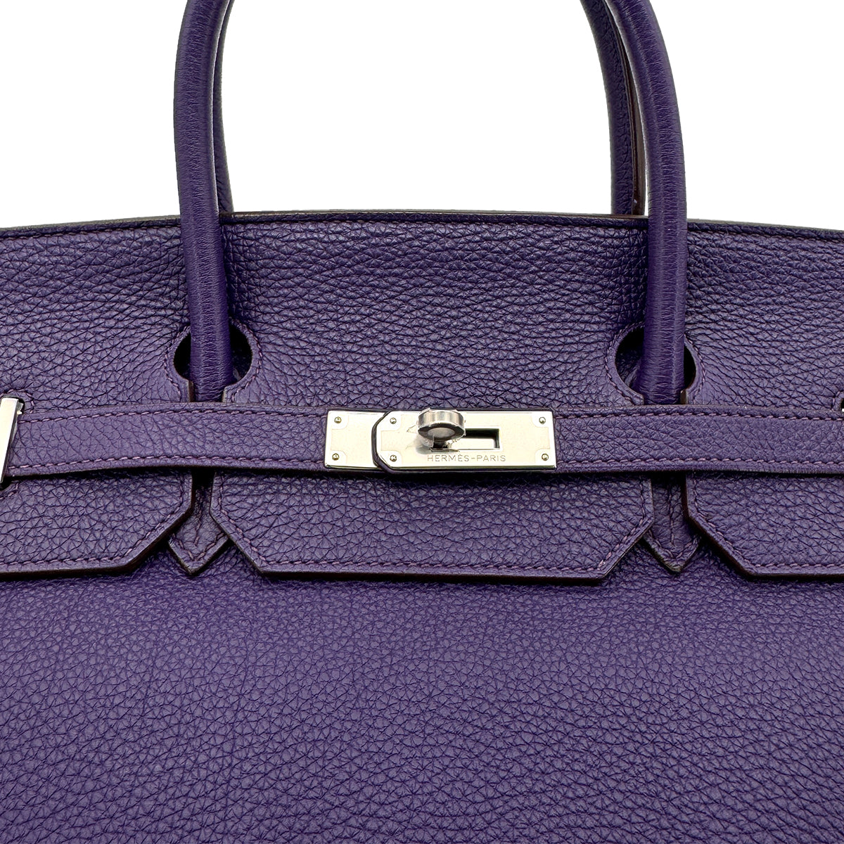 HERMES BIRKIN 40 IRIS TOGO HAND BAG □N SHW 90274417
