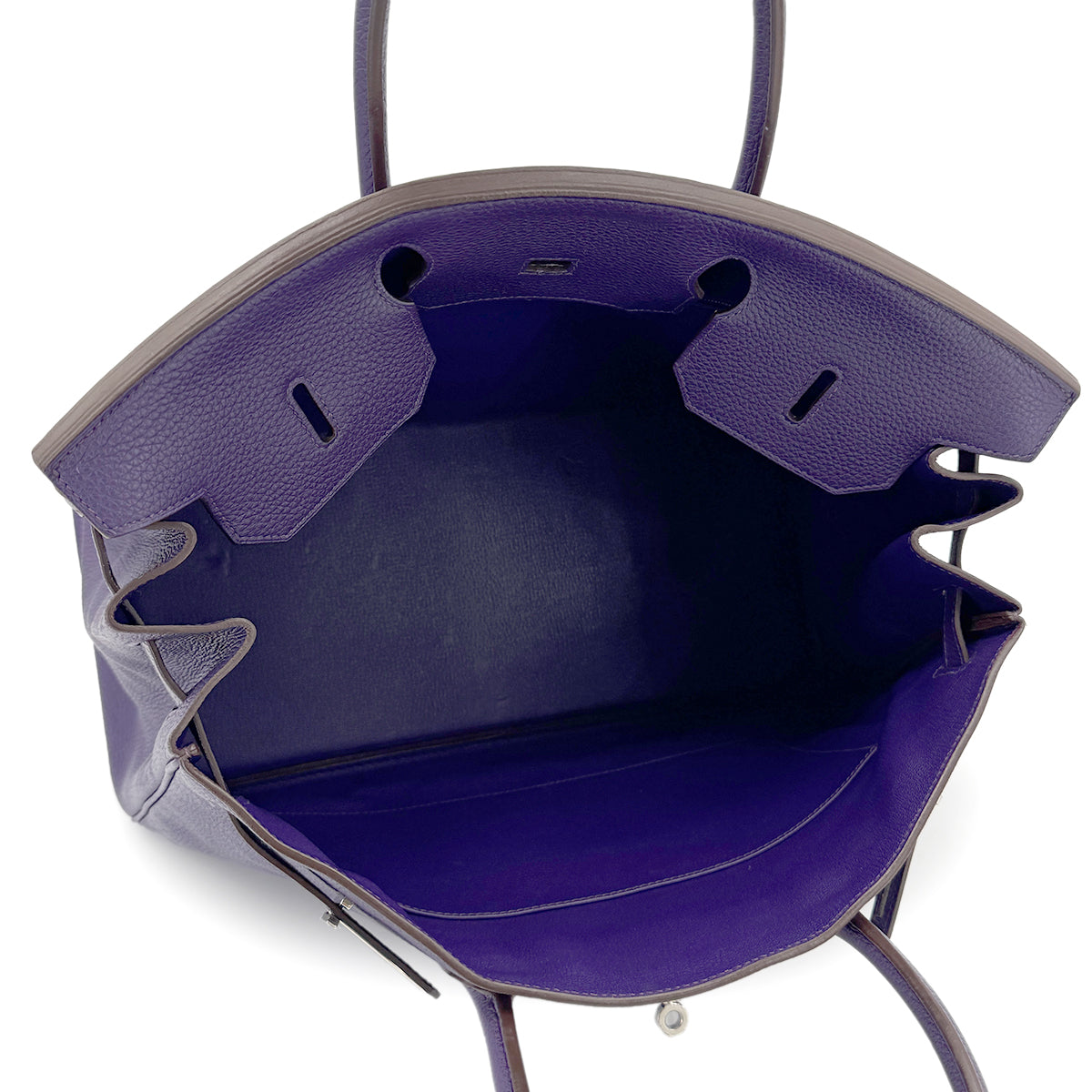 HERMES BIRKIN 40 IRIS TOGO HAND BAG □N SHW 90274417