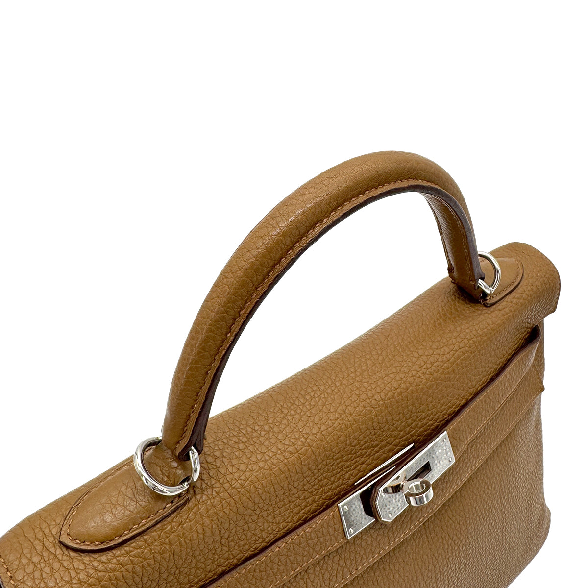 HERMES KELLY 32 RETOURNE ALEZAN TOGO HAND SHOULDER BAG □M 90274418