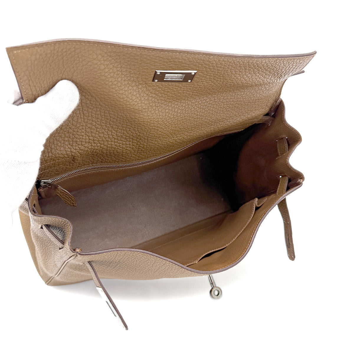 HERMES KELLY 32 RETOURNE ALEZAN TOGO HAND SHOULDER BAG □M 90274418