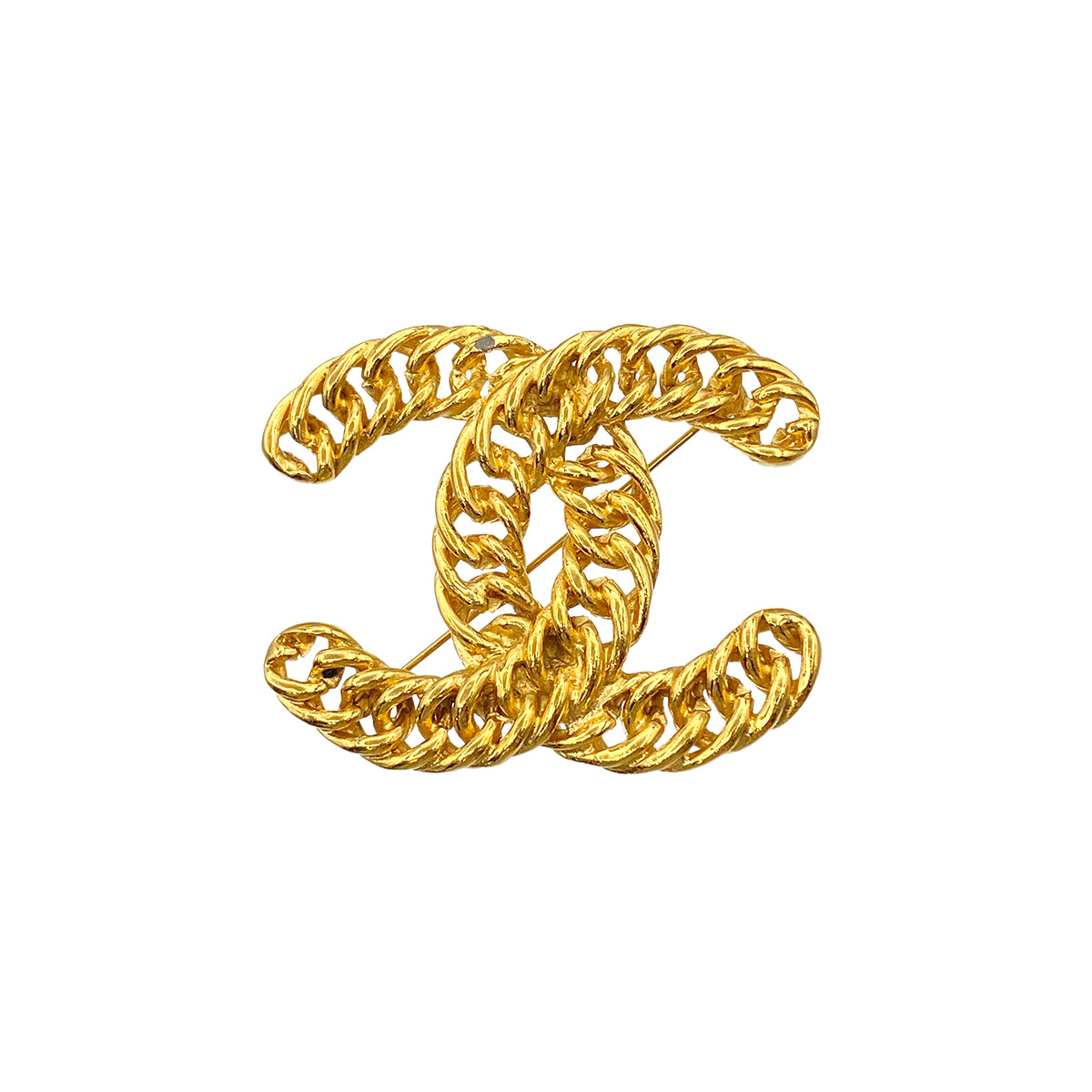 CHANEL VINTAGE COCOMARK BROOCH GOLD ACCESSORY 90264431