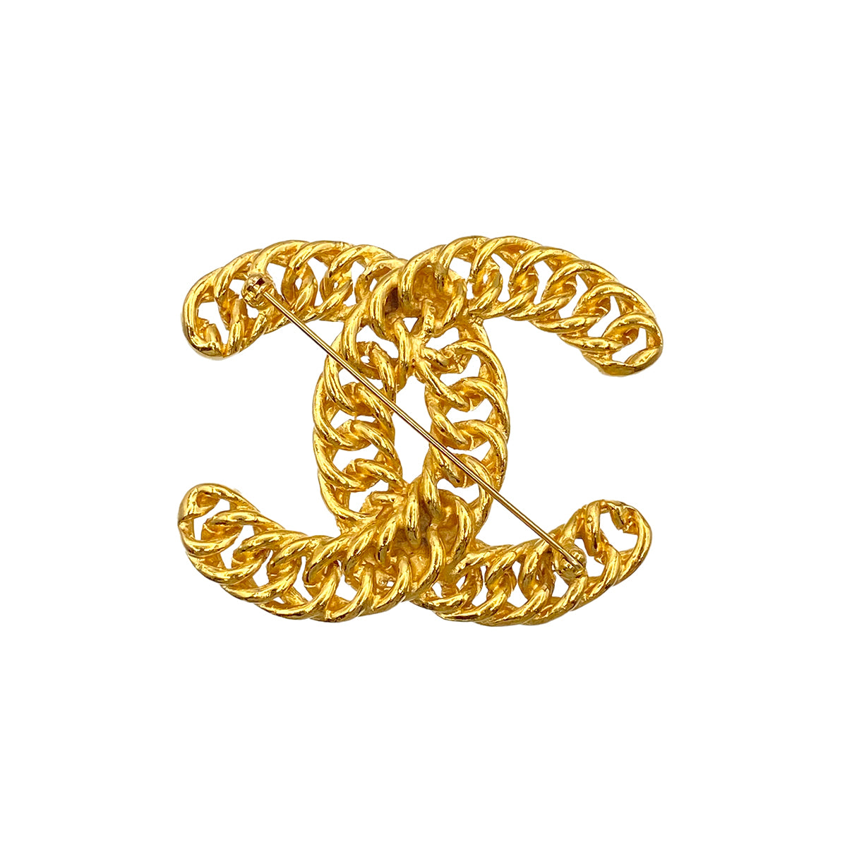CHANEL VINTAGE COCOMARK BROOCH GOLD ACCESSORY 90264431