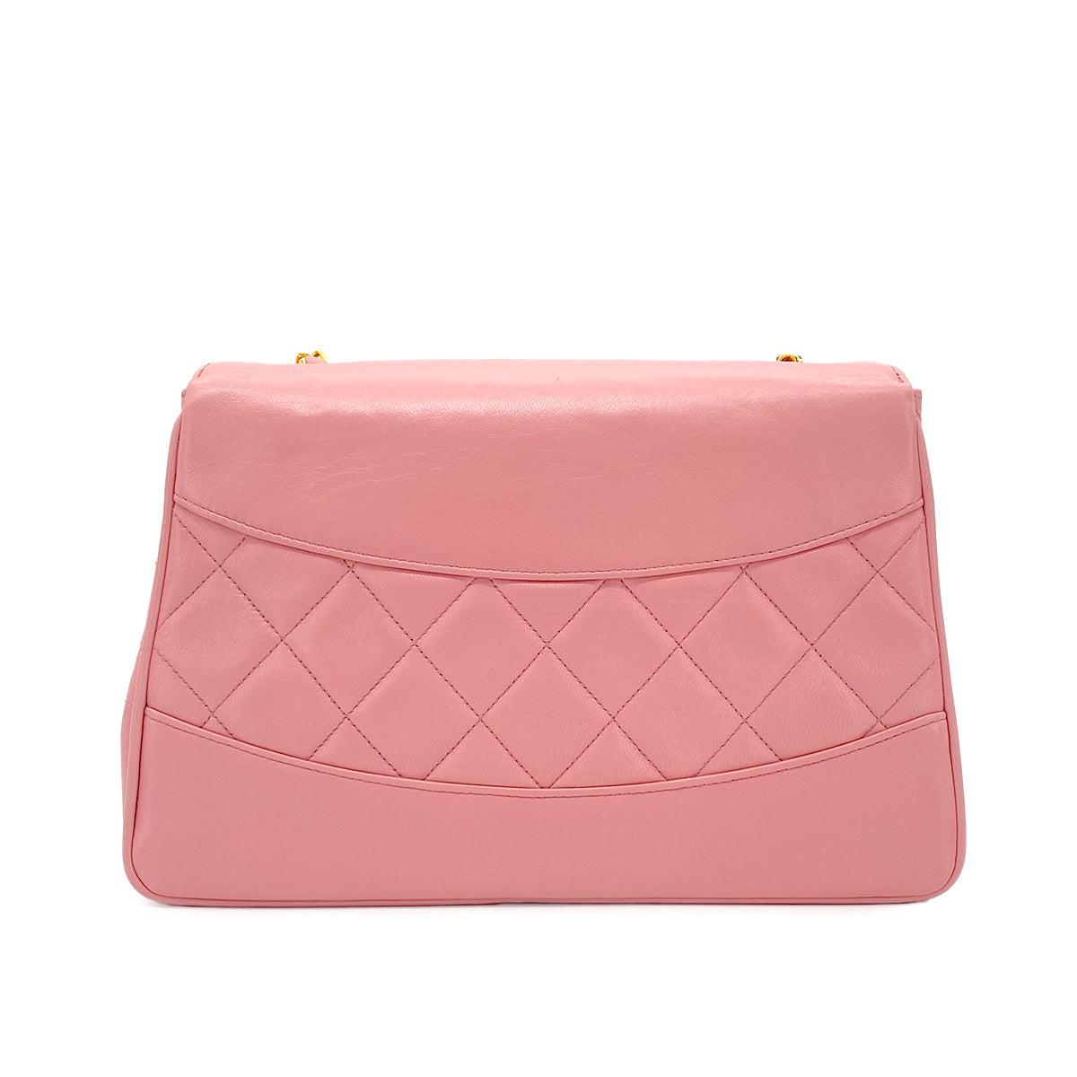 CHANEL VINTAGE MATELASSE BIJOU CHAIN SHOULDER BAG PINK LAMB SKIN 90274456