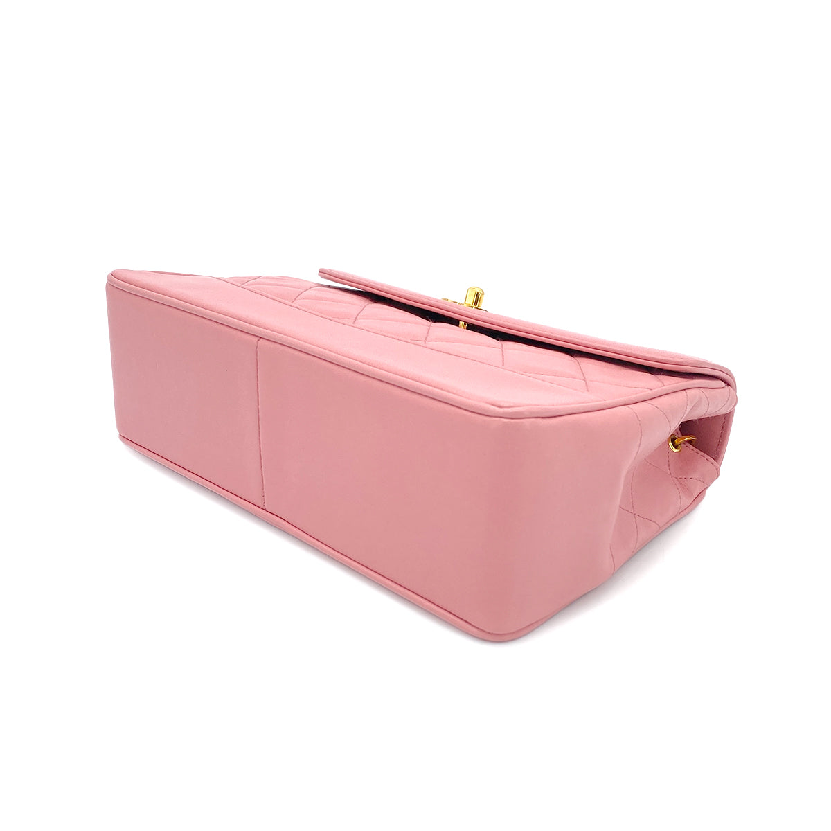 CHANEL VINTAGE MATELASSE BIJOU CHAIN SHOULDER BAG PINK LAMB SKIN 90274456