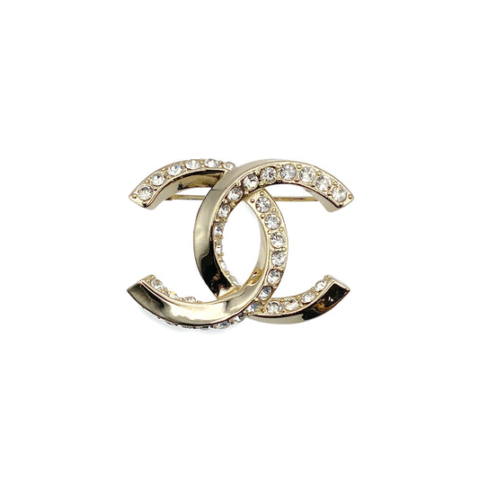 CHANEL COCOMARK BROOCH RHINESTONE ACCESSORY L23B 90274458