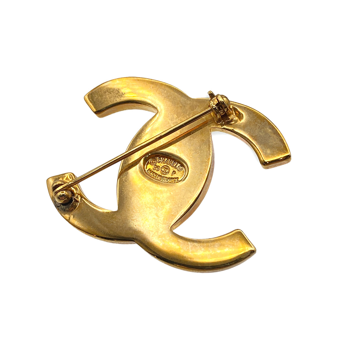 CHANEL VINTAGE COCOMARK BROOCH TURNLOCK ACCESSORY 96P 90274462