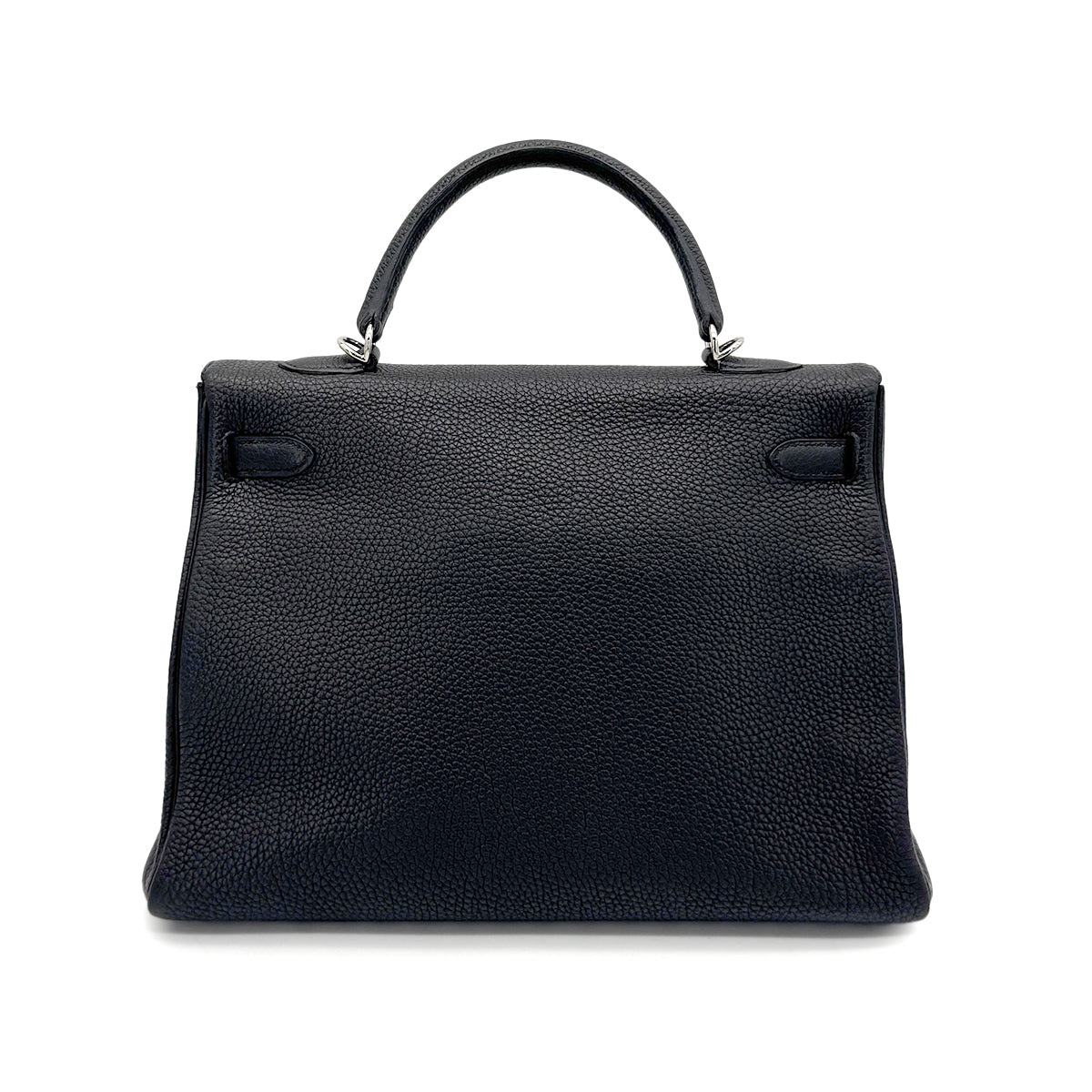 HERMES KELLY 35 RETOURNE BLACK TOGO HAND SHOULDER BAG □M SHW 90274470