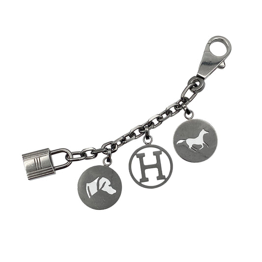 HERMES BAG CHARM AMULET 4 ACCESSORY SILVER 90274475