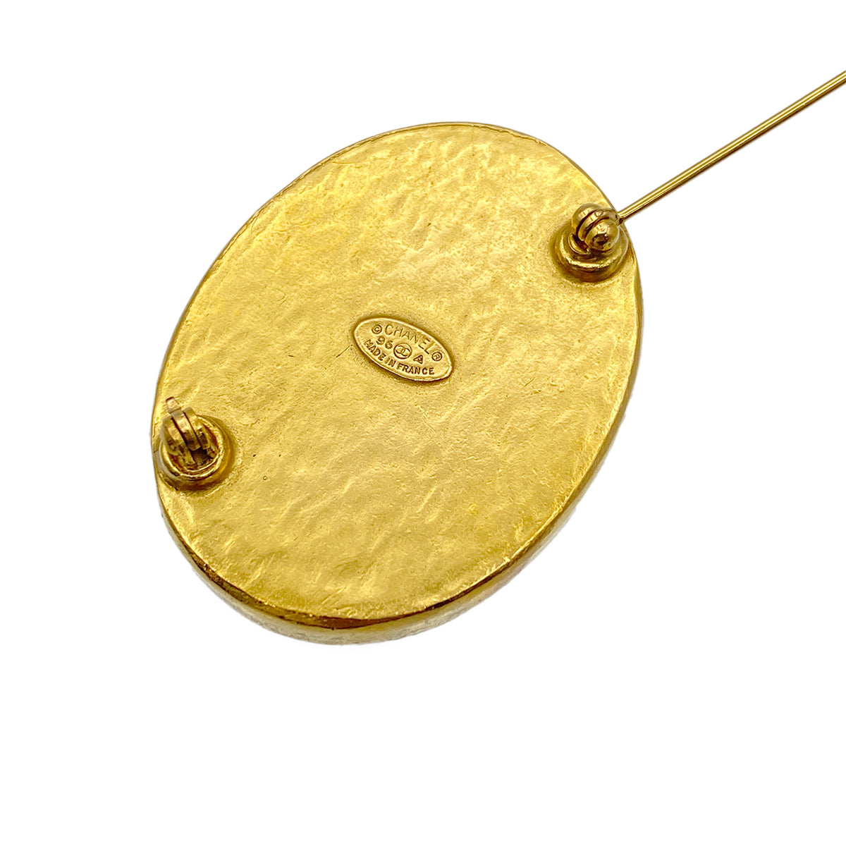 CHANEL VINTAGE COCOMARK BROOCH OVAL ACCESSORY 96A 90274482