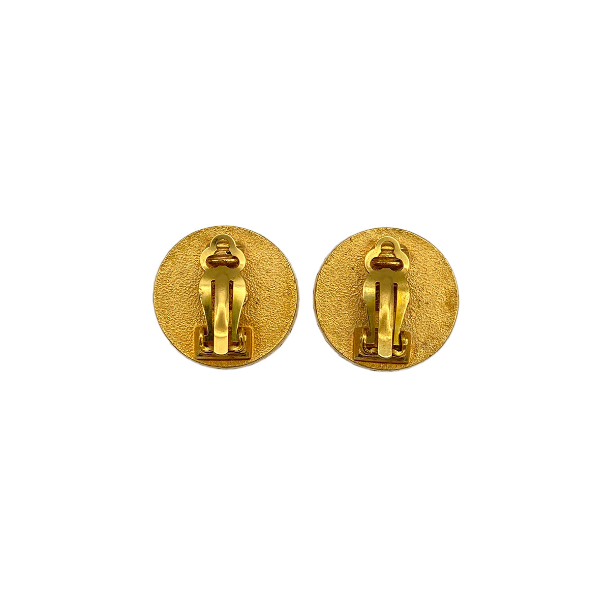 CHANEL VINTAGE EARRINGS COCOMARK BLACK ACCESSORY 95A 90274484