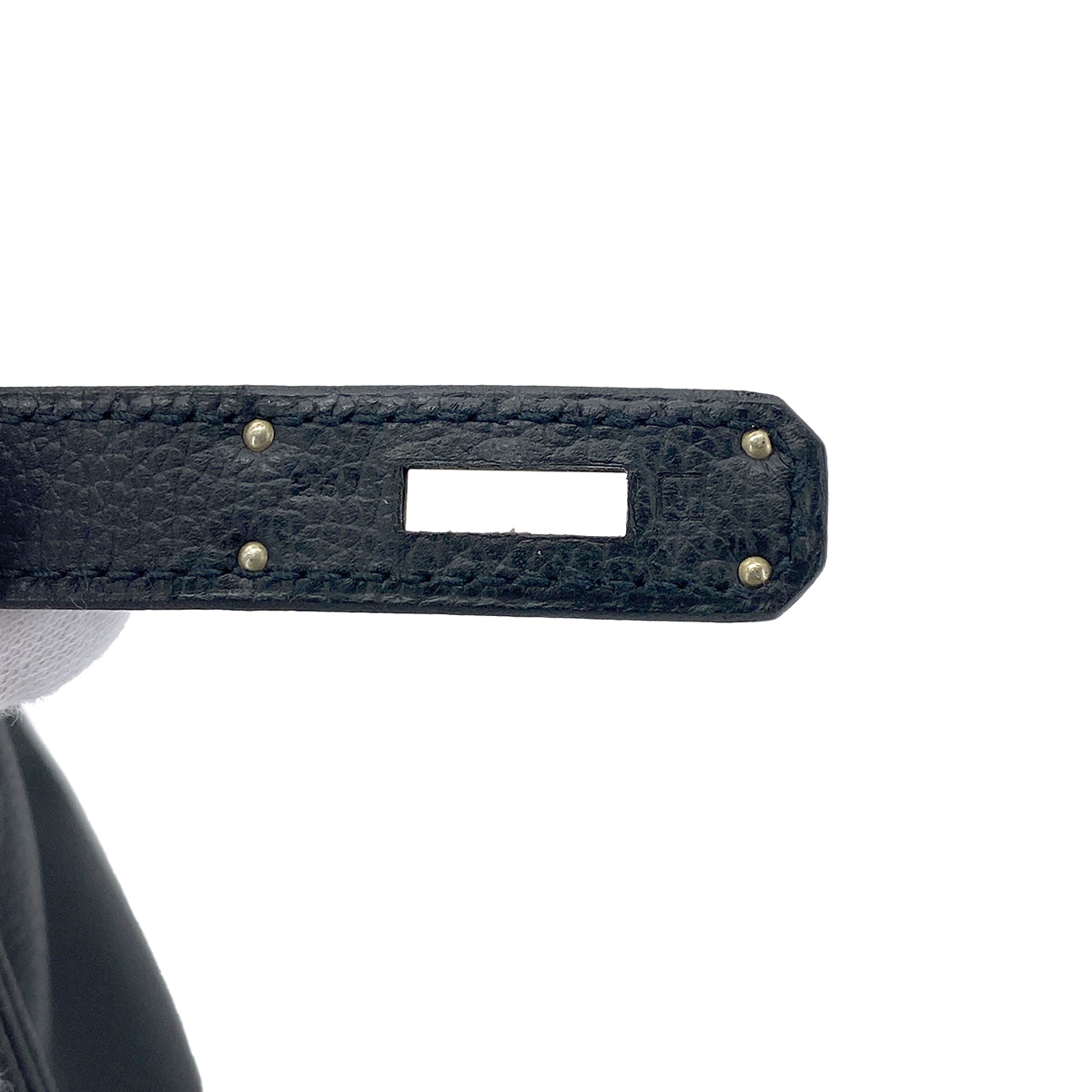 HERMES BIRKIN 30 BLACK VACHE LIEGEE HAND BAG □J SHW 90274836