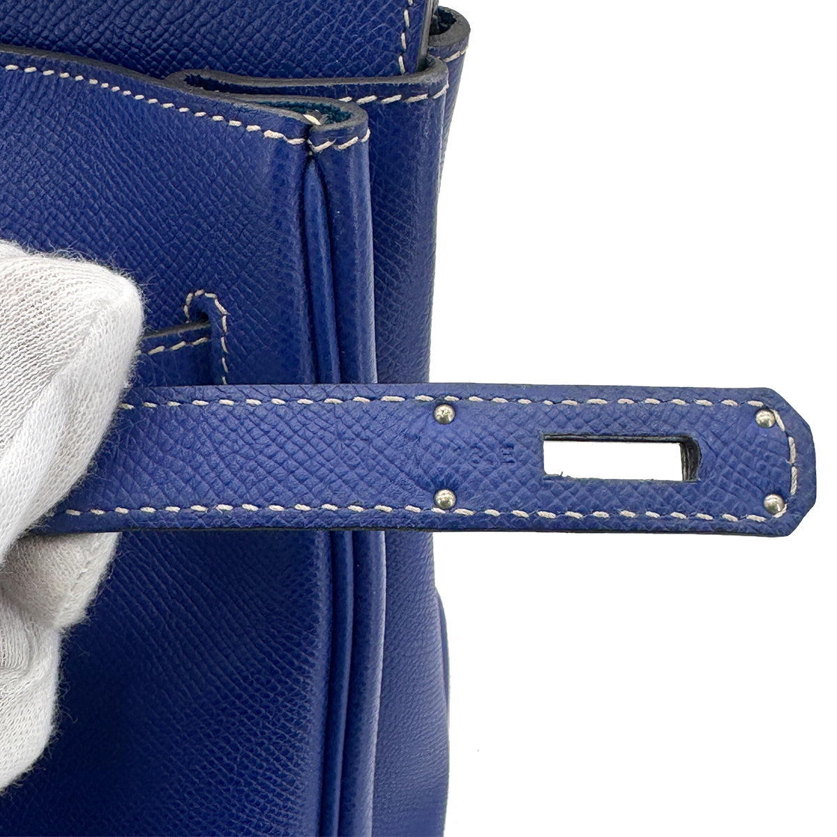 HERMES CANDY BIRKIN 35 BLUE ELECTRIC MYKONOS VEAU EPSOM HAND BAG □O SHW 90274839