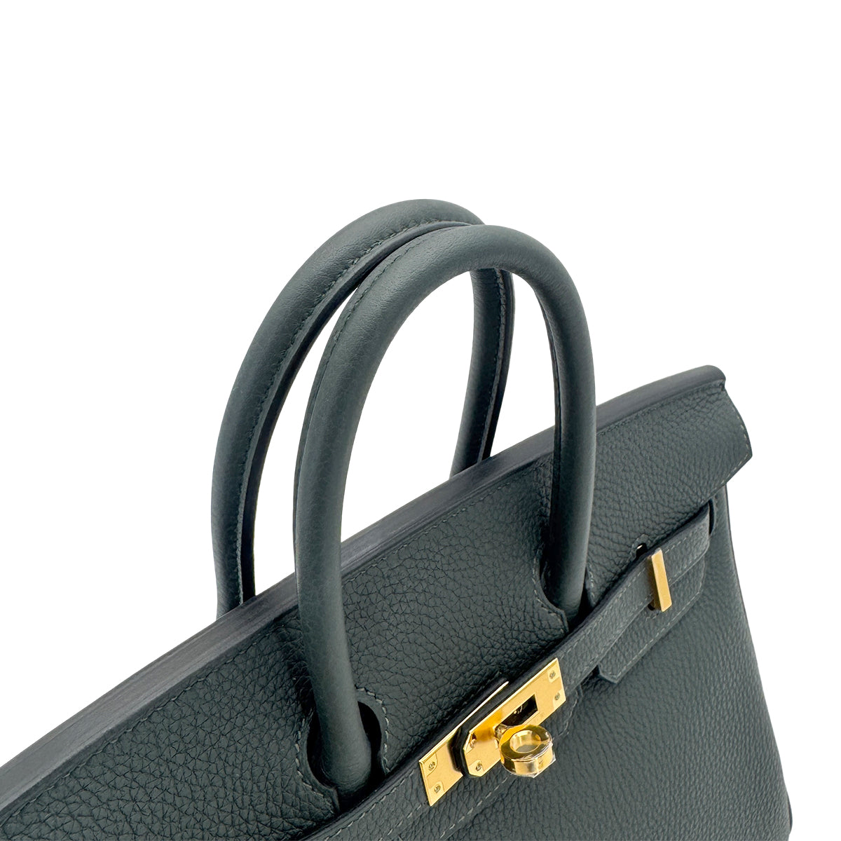 HERMES BIRKIN 25 NEW VERT FONCE TOGO HAND BAG W GHW 90274841