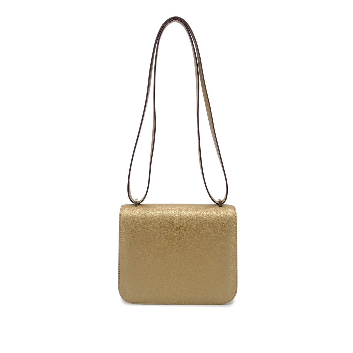 HERMES MINI CONSTANCE 18 DORE CHEVRE CHAMKILA SHOULDER BAG W GHW  90274849
