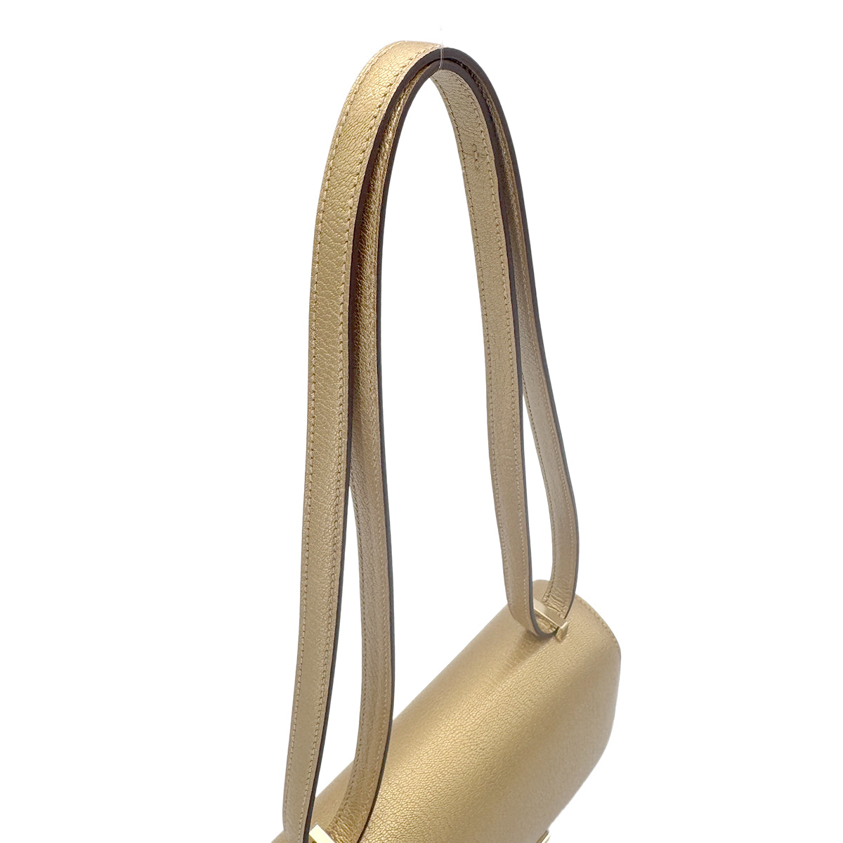 HERMES MINI CONSTANCE 18 DORE CHEVRE CHAMKILA SHOULDER BAG W GHW  90274849