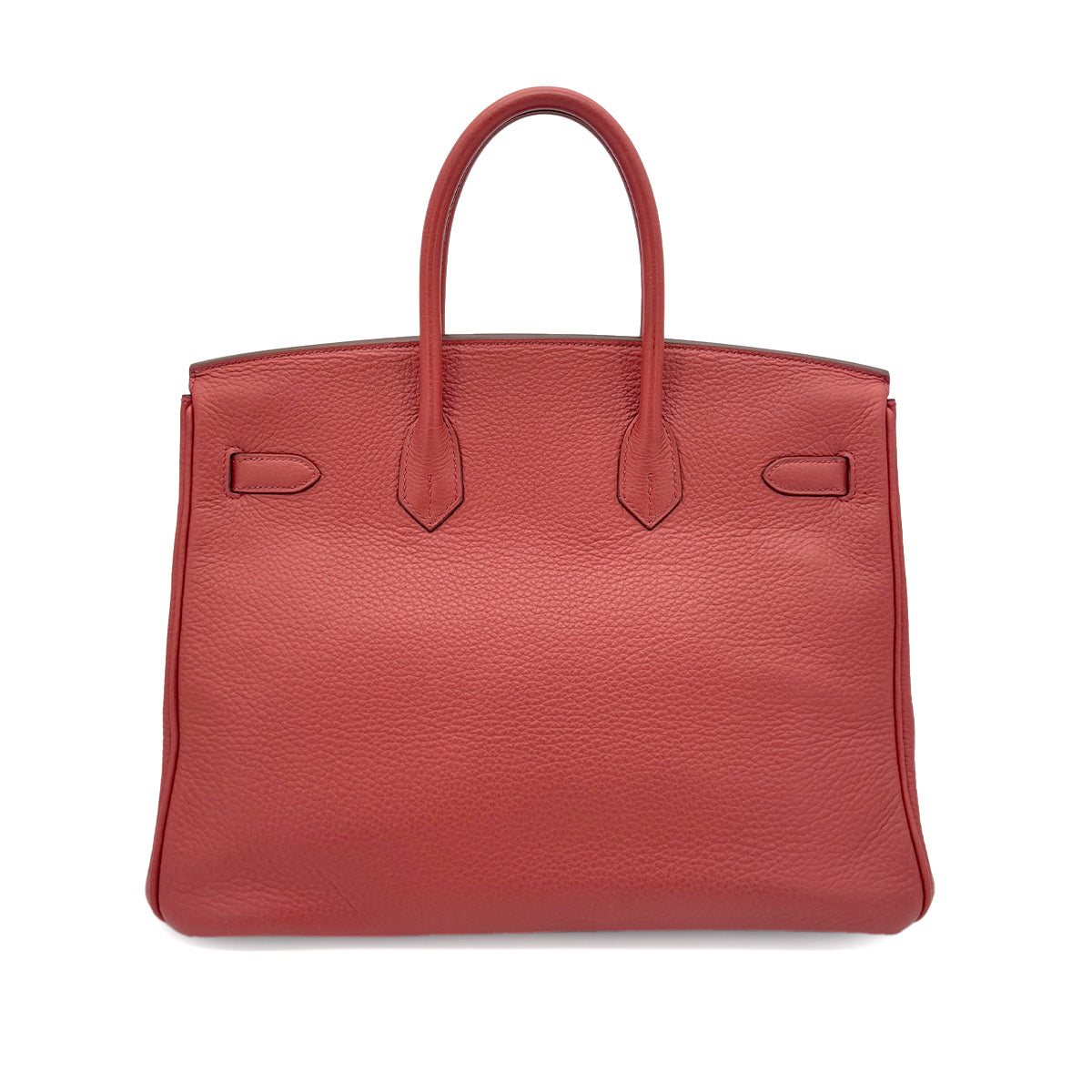 HERMES BIRKIN 35 RED TAURILLON CLEMENCE HAND BAG □N SHW 90274851