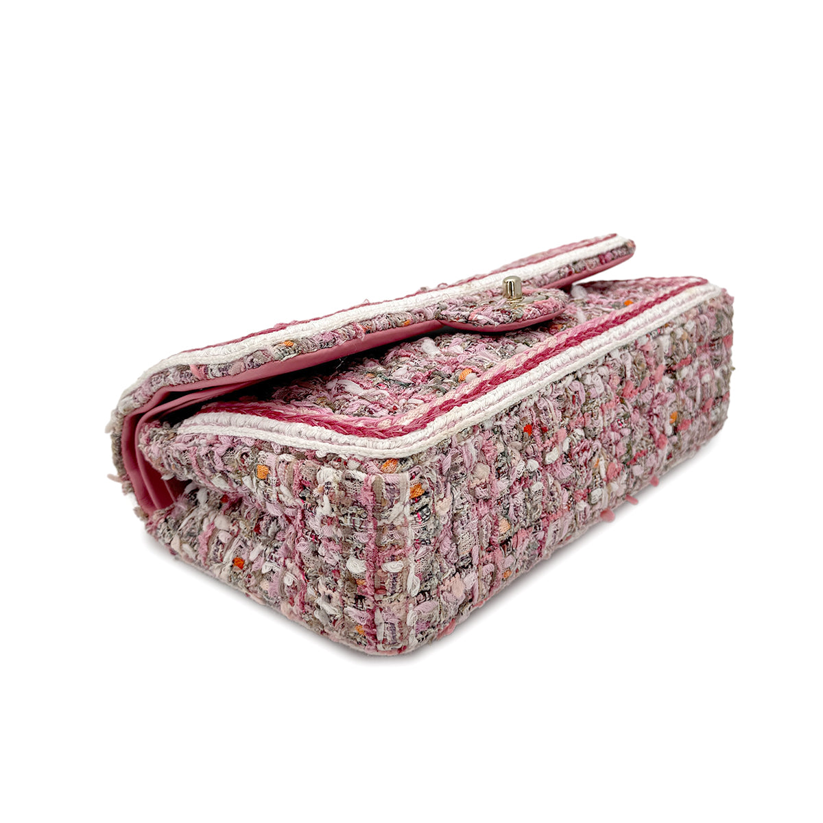 CHANEL MATELASSE CHAIN SHOULDER BAG PINK TWEED 90274852