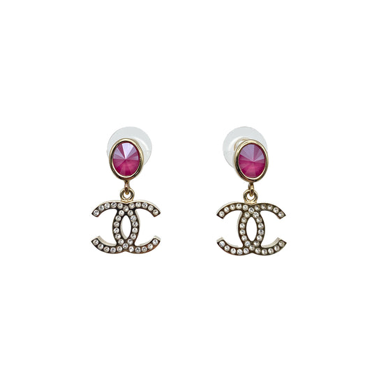 CHANEL EARRINGS COCOMARK COLOR STONE SWING ACCESSORY B20C 90274882