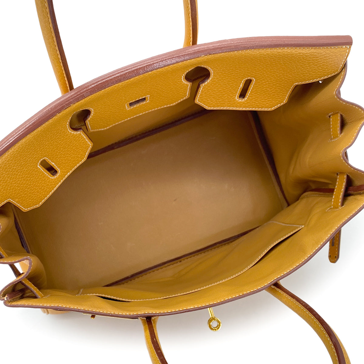 HERMES BIRKIN 35 NATUREL SABLE TOGO HAND BAG □C GHW 90275028