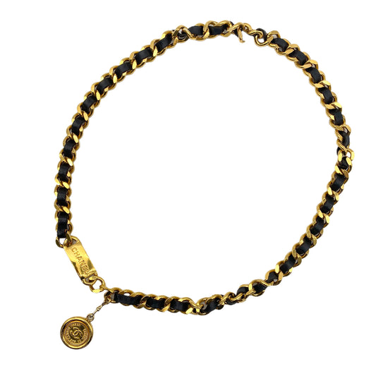 CHANEL VINTAGE CHAIN BELT COCOMARK LEATHER ACCESSORY 90275045