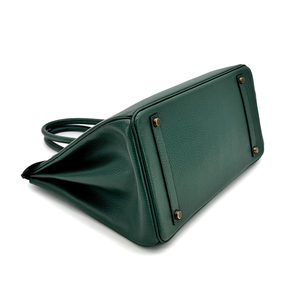 HERMES BIRKIN 35 GREEN ARDENNES HAND BAG 〇Y GHW 90275147