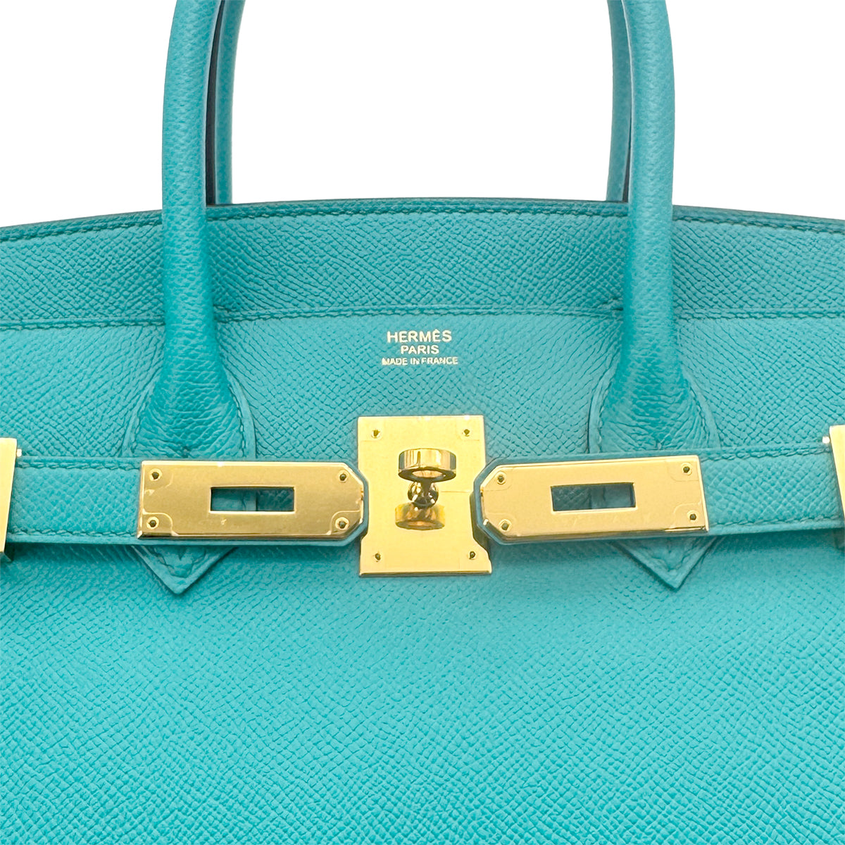 HERMES BIRKIN 30 BLEU PAON EPSOM HAND BAG X GHW 90275155