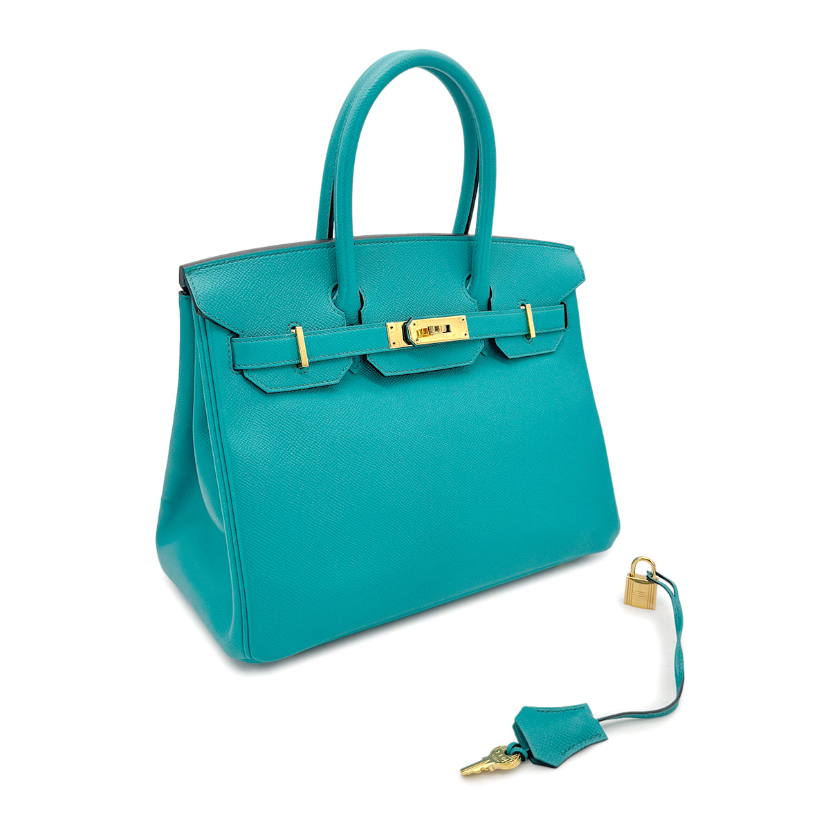HERMES BIRKIN 30 BLEU PAON EPSOM HAND BAG X GHW 90275155
