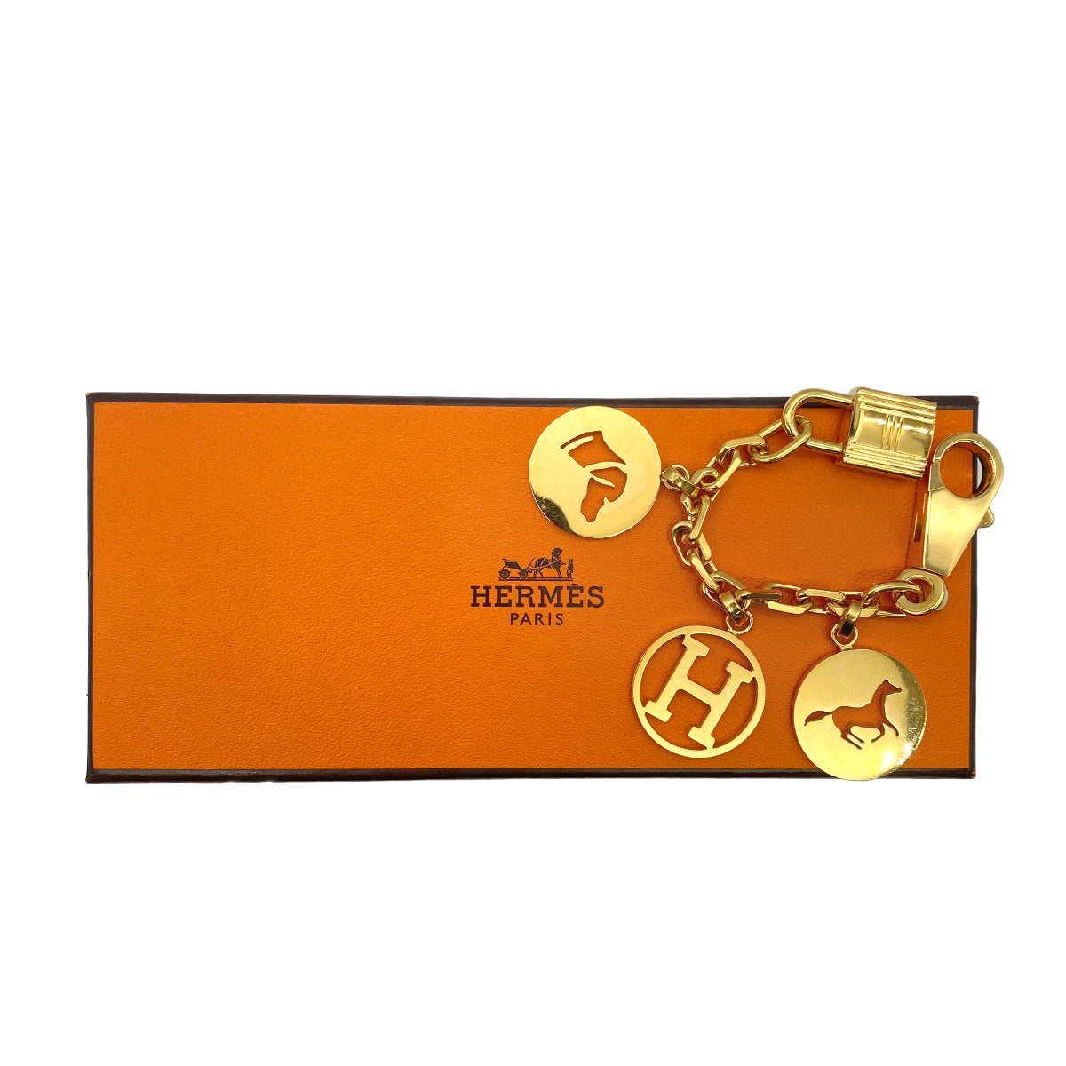 HERMES BAG CHARM AMULET 4 ACCESSORY GOLD 90275607