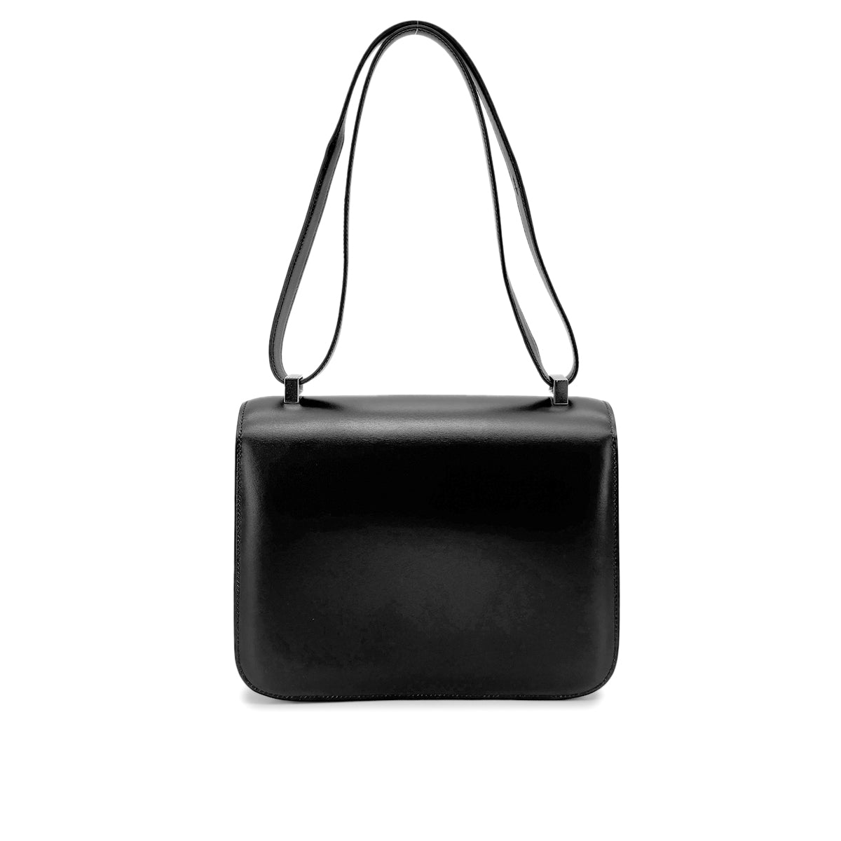 HERMES CONSTANCE 24 BLACK BOXCALF SHOULDER BAG □H SHW 90275780