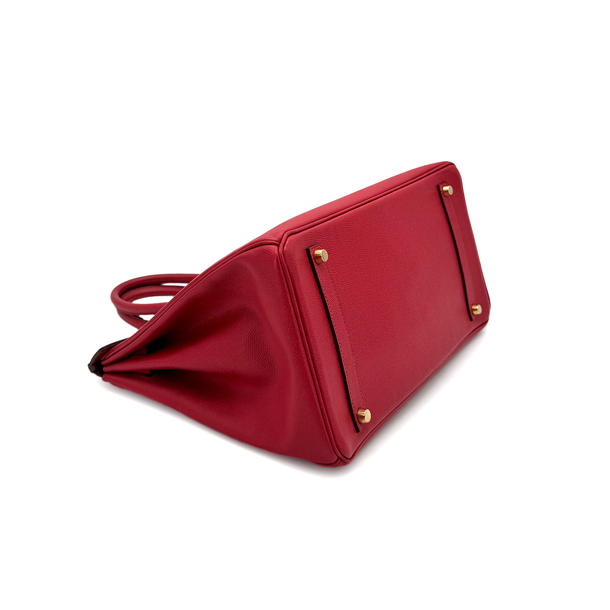 HERMES BIRKIN 35 ROUGE VIF EPSOM HAND BAG □G GHW 90275782