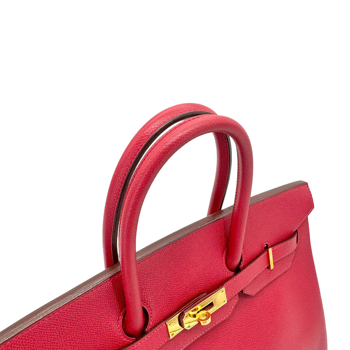 HERMES BIRKIN 35 ROUGE VIF EPSOM HAND BAG □G GHW 90275782