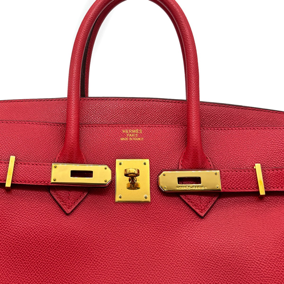 HERMES BIRKIN 35 ROUGE VIF EPSOM HAND BAG □G GHW 90275782