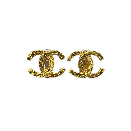 CHANEL VINTAGE EARRINGS COCOMARK GOLD ACCESSORY 90275792