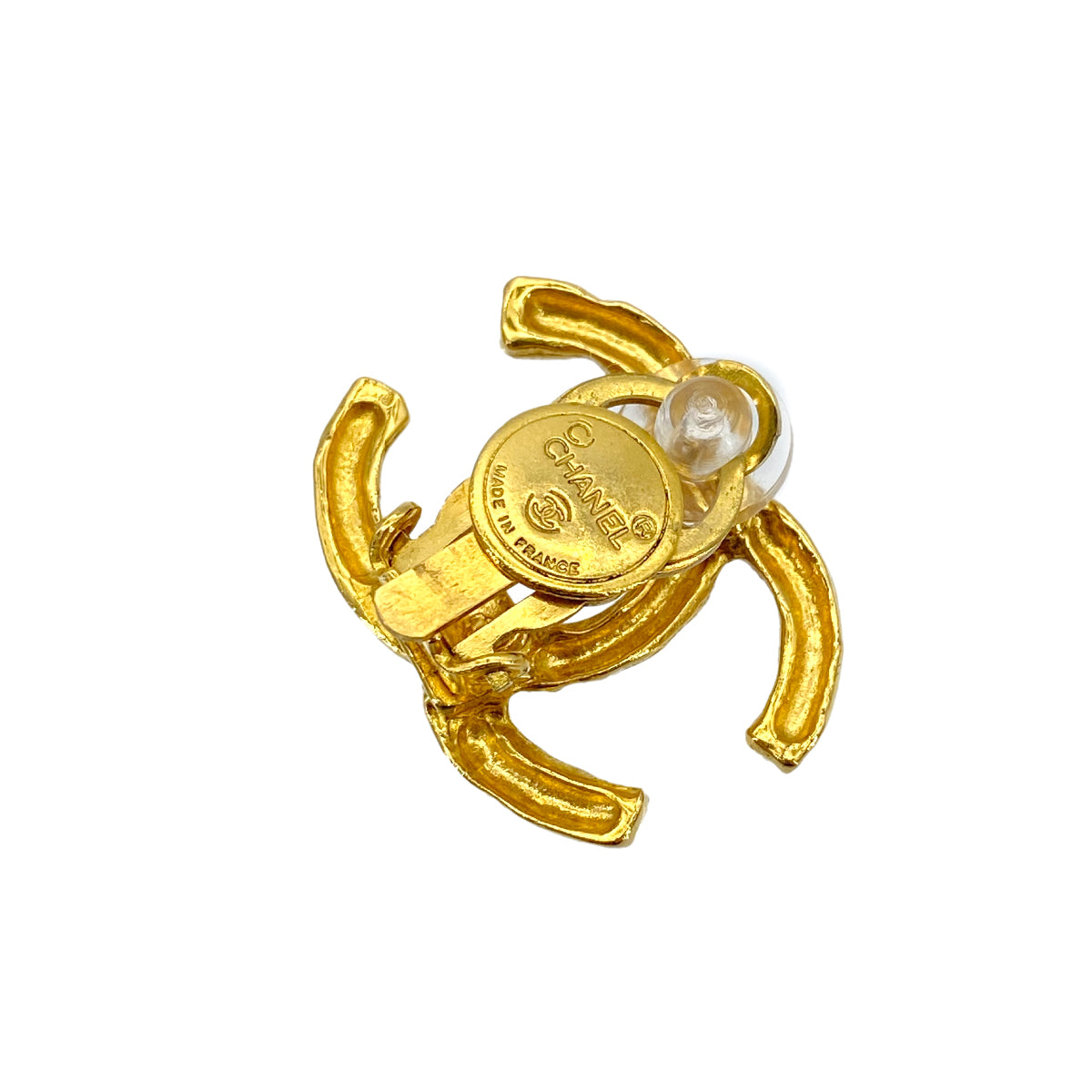CHANEL VINTAGE EARRINGS COCOMARK GOLD ACCESSORY 90275792