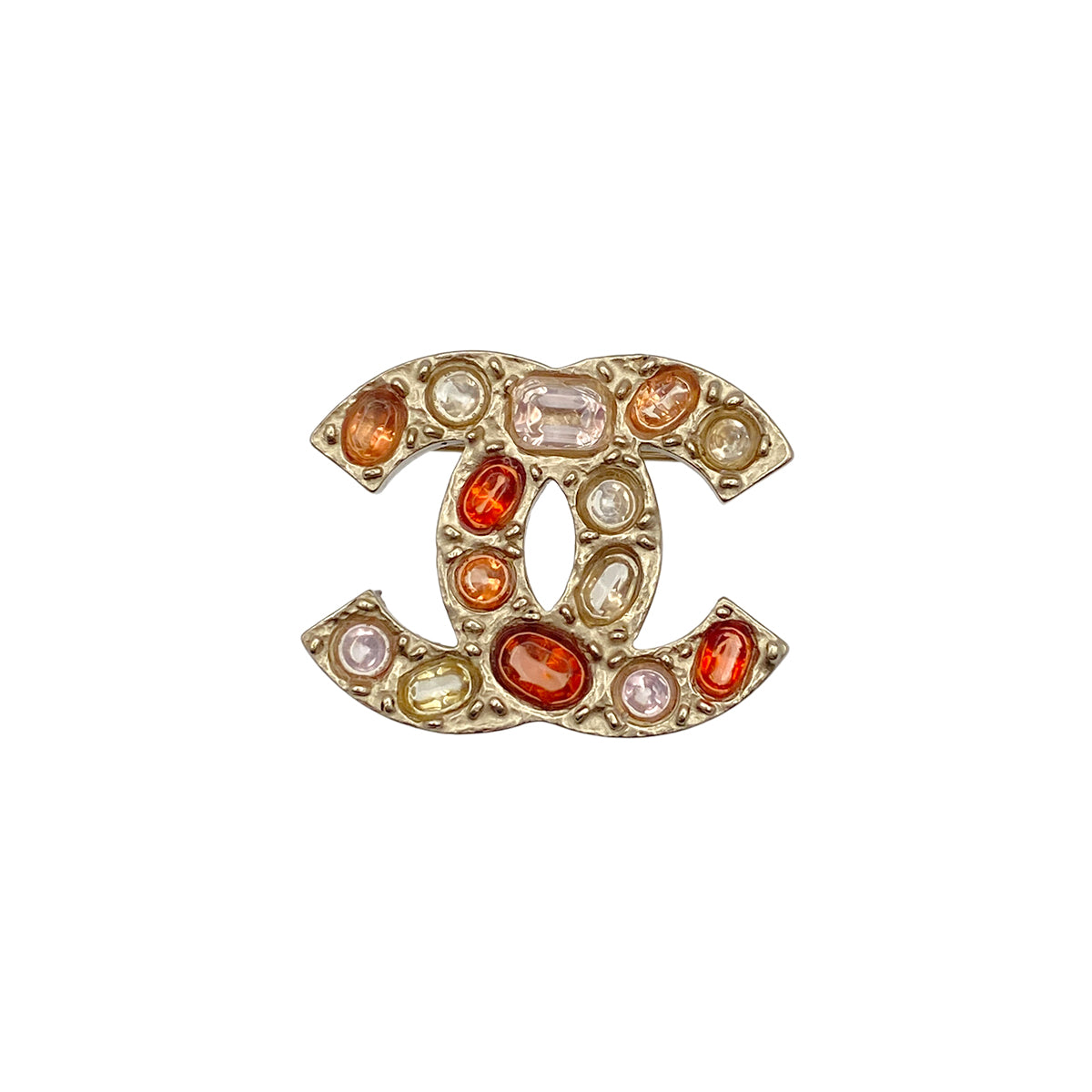 CHANEL COCOMARK BROOCH COLOR STONE ACCESSORY 07A 90275817