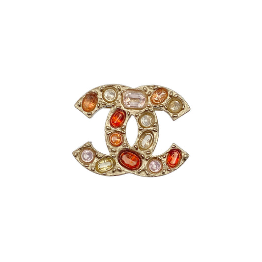 CHANEL COCOMARK BROOCH COLOR STONE ACCESSORY 07A 90275817