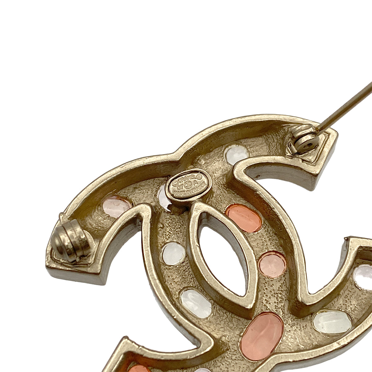 CHANEL COCOMARK BROOCH COLOR STONE ACCESSORY 07A 90275817