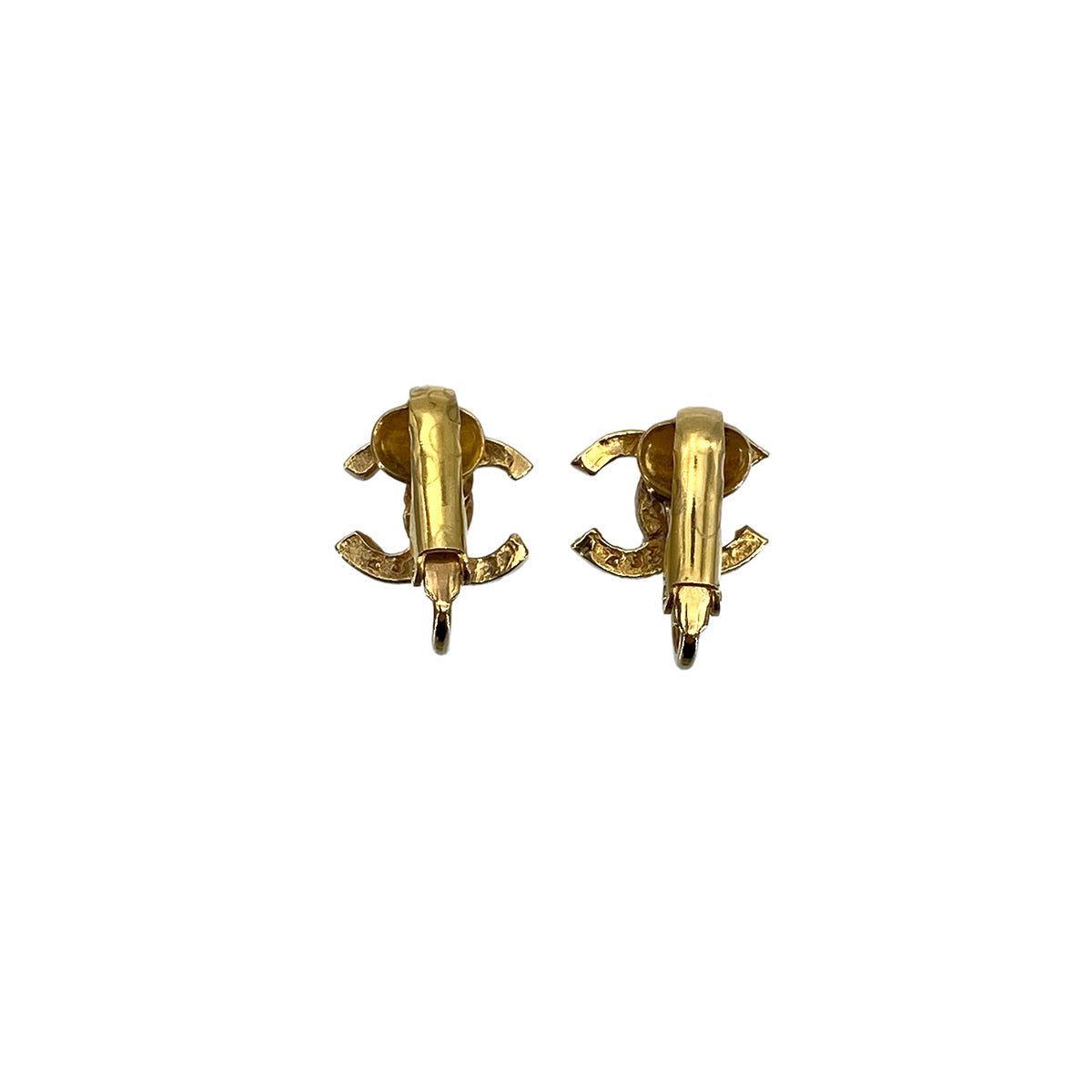 CHANEL VINTAGE EARRINGS COCOMARK GOLD ACCESSORY 90275834