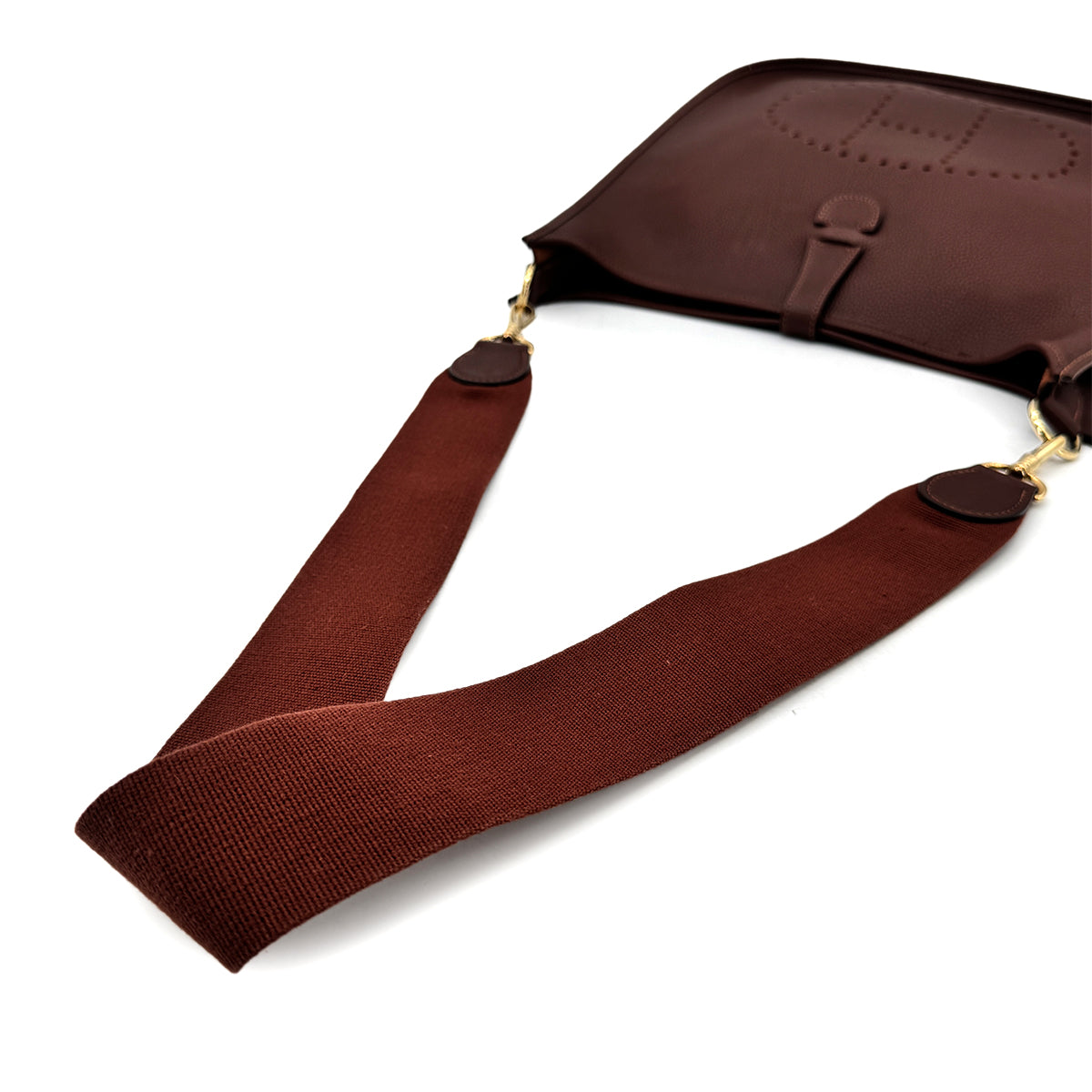 HERMES EVELYNE 1 GM BROWN TOGO SHOULDER BAG □B 90275885