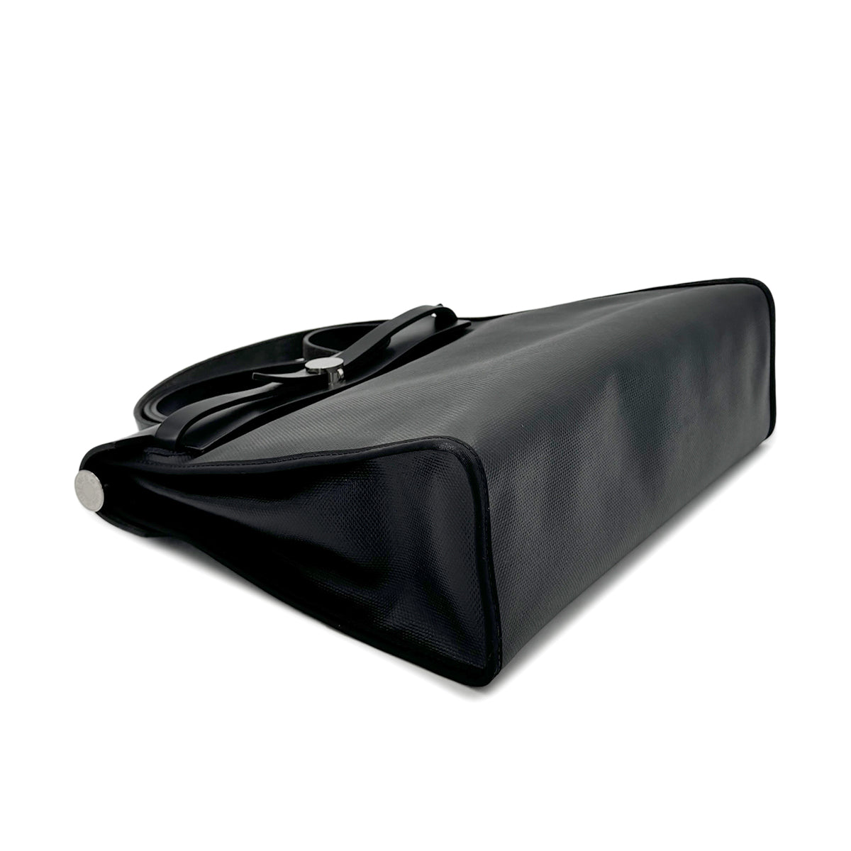 HERMES HER BAG ZIP 31 BLACK VACHE HUNTER TOILE H BERLINE TOTE SHOULDER BAG Z SHW 90275889