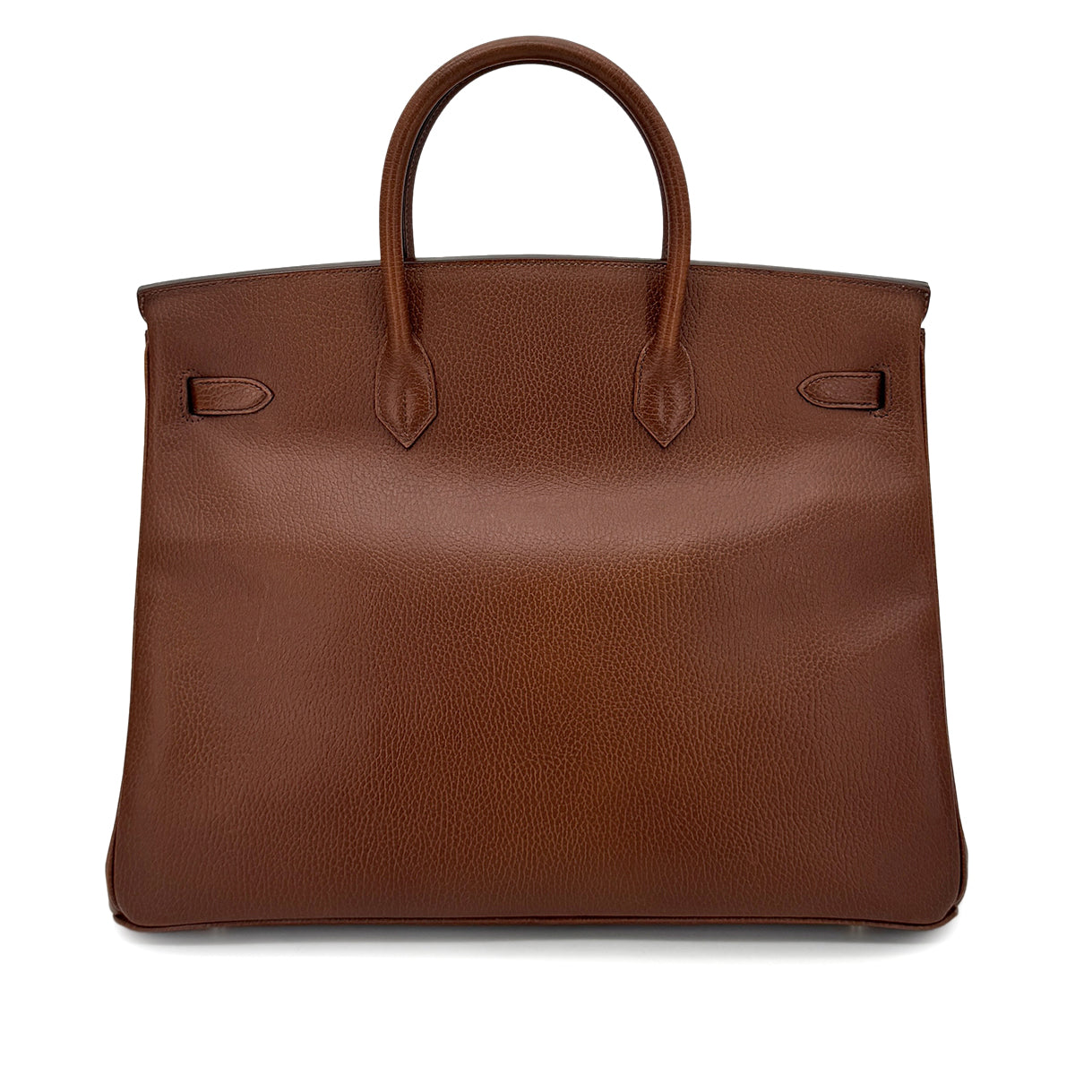 HERMES BIRKIN 40 BROWN ARDENNES HAND BAG □A GHW 90275892