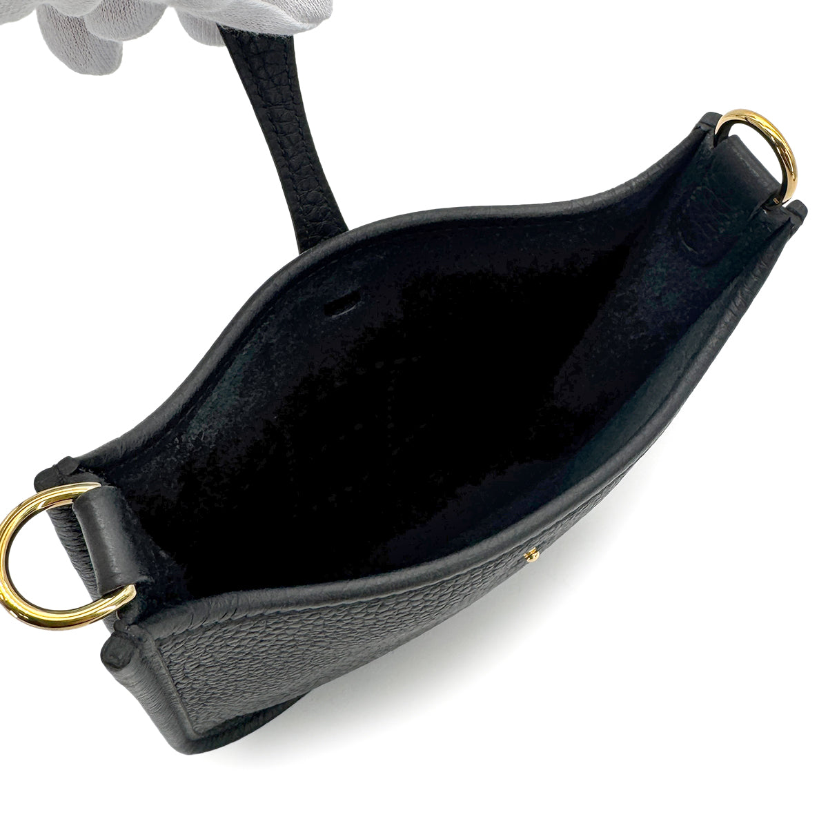 HERMES EVELYNE TPM AMAZON BLACK TAURILLON CLEMENCE SHOULDER BAG W 90275906