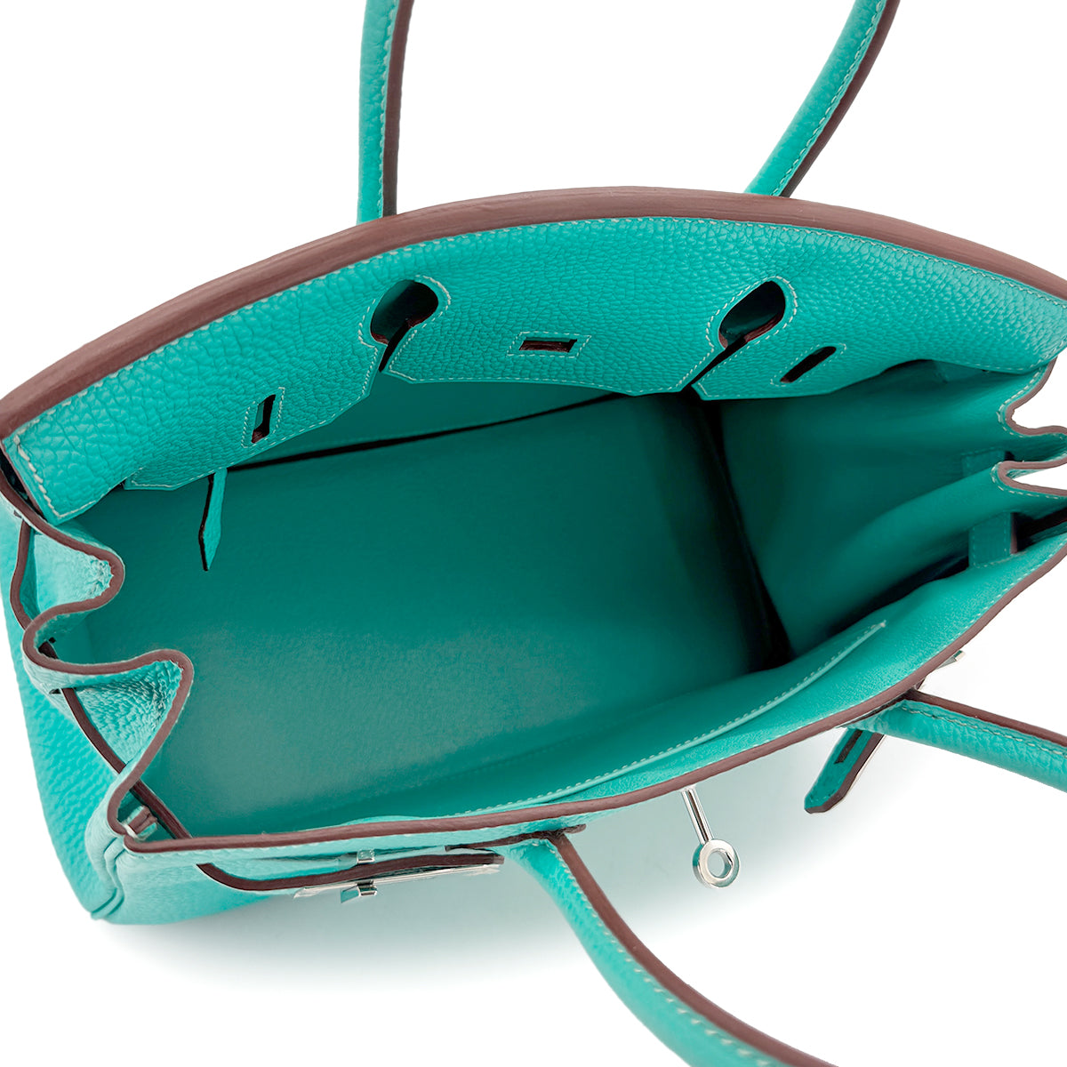 HERMES BIRKIN 30 LAGON TOGO HAND BAG □L SHW 90275914