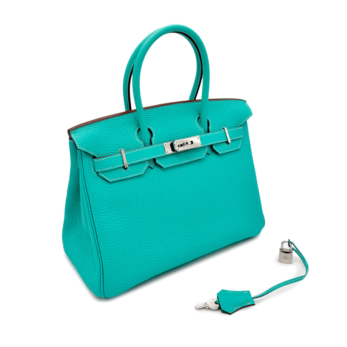 HERMES BIRKIN 30 LAGON TOGO HAND BAG □L SHW 90275914