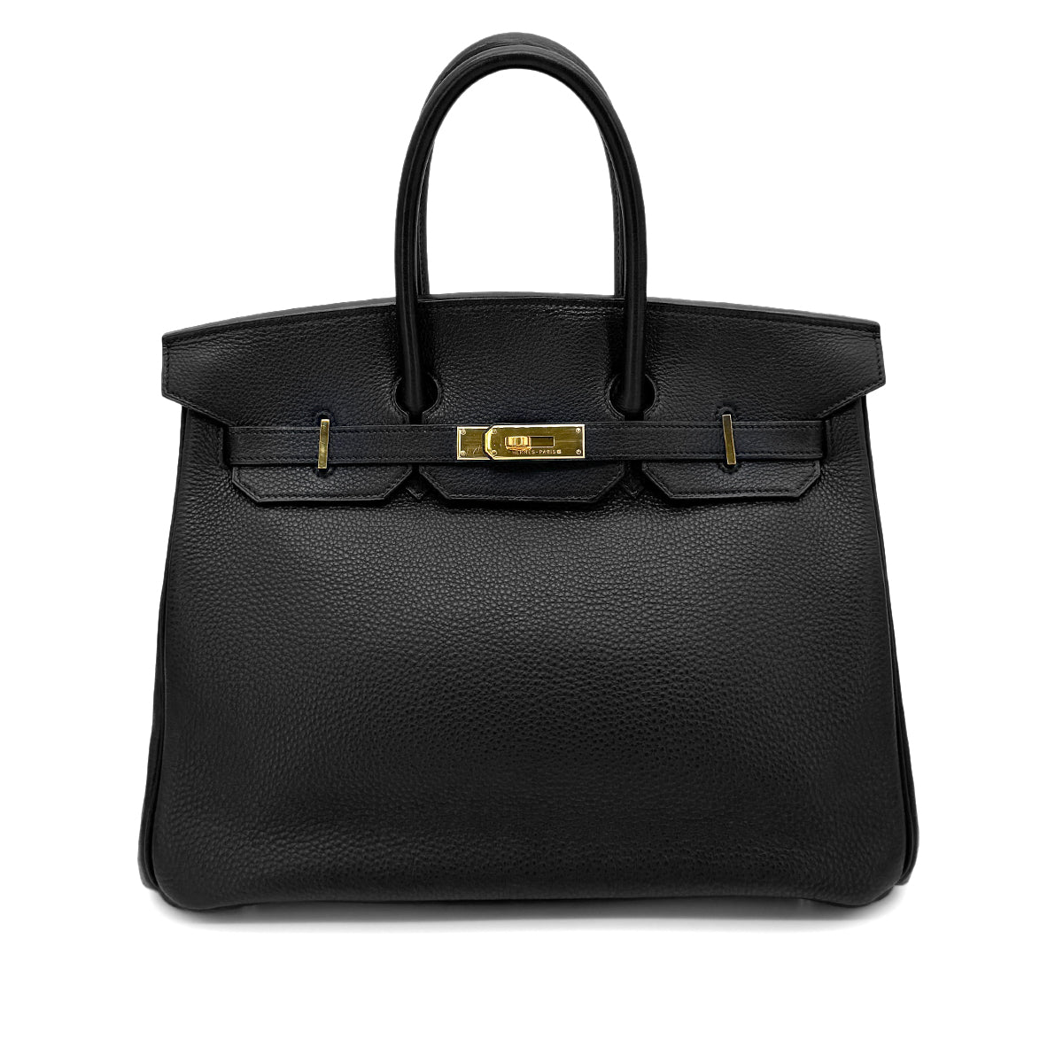 HERMES BIRKIN 35 BLACK TOGO HAND BAG □C GHW 90275915