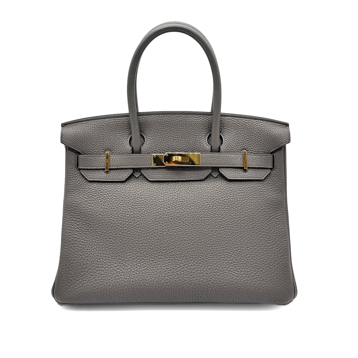 HERMES BIRKIN 30 ETAIN TOGO HAND BAG D GHW 90275916
