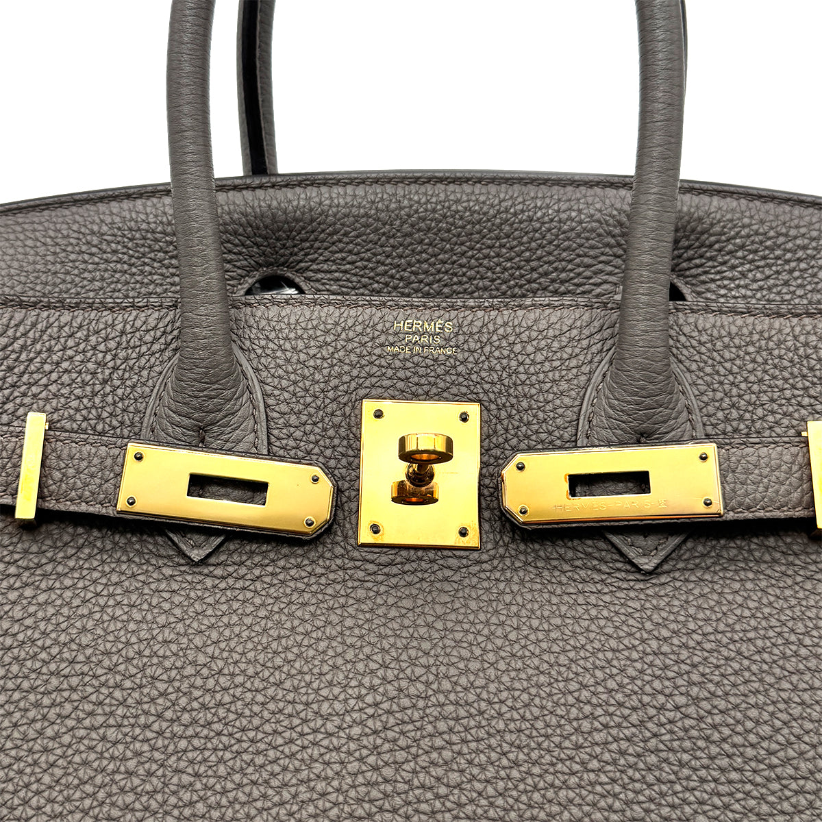 HERMES BIRKIN 30 ETAIN TOGO HAND BAG D GHW 90275916